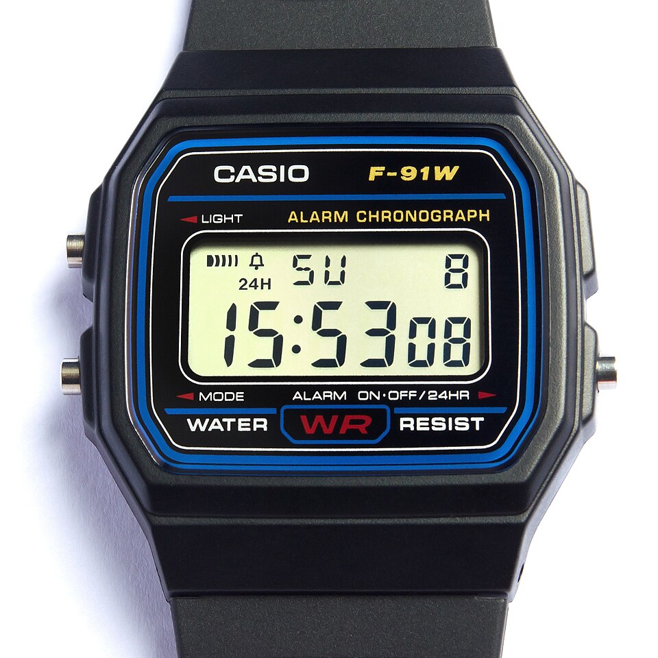 Casio F-91W digital watch